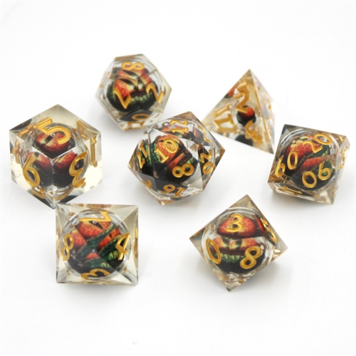 Dragon Eye liquid core - Sharp edges - Rollespilsterninger - Epic Dwarf Dice